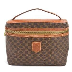 Celine handbag brown Macadam leather